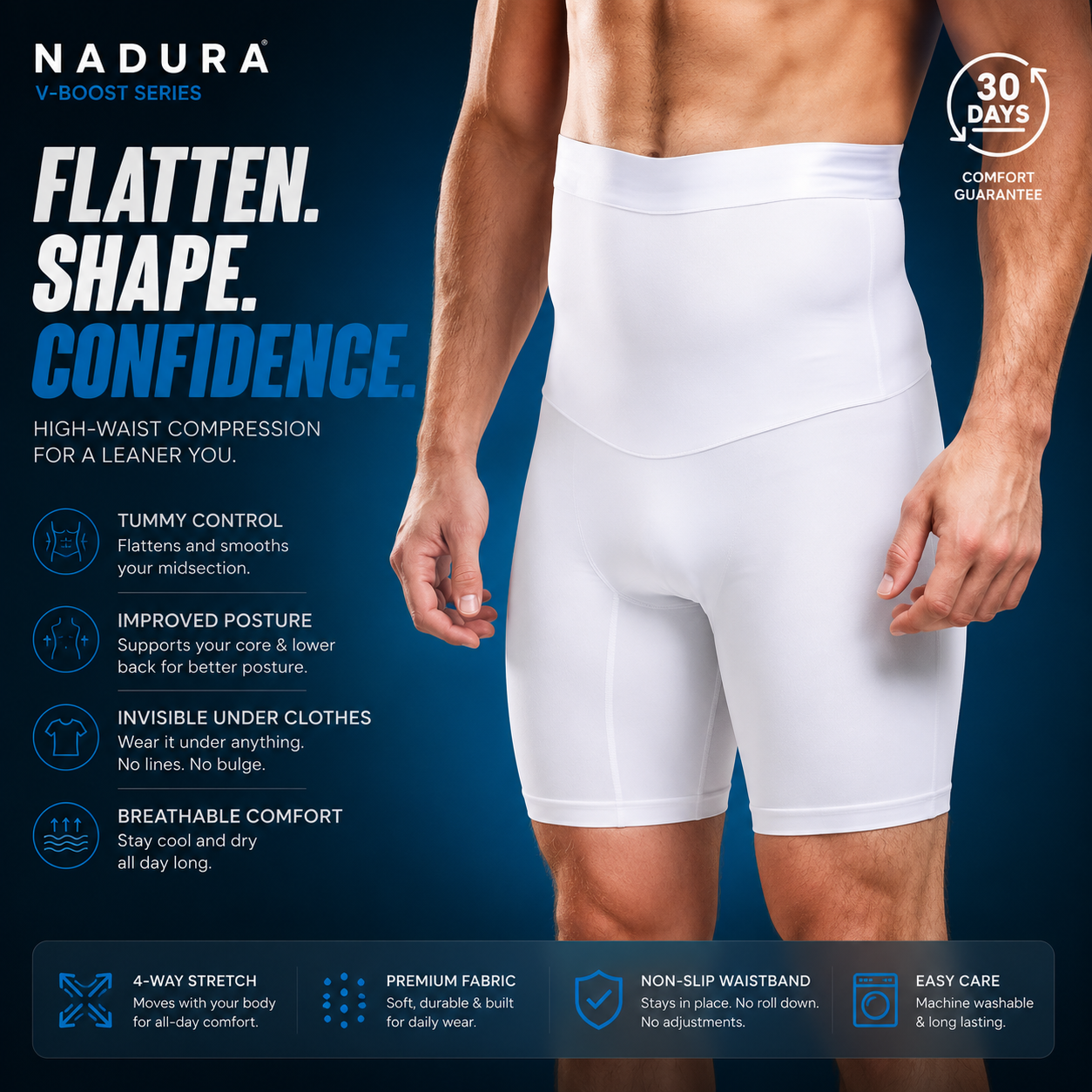 NADURA® V-Core Sculpt Compression Shorts