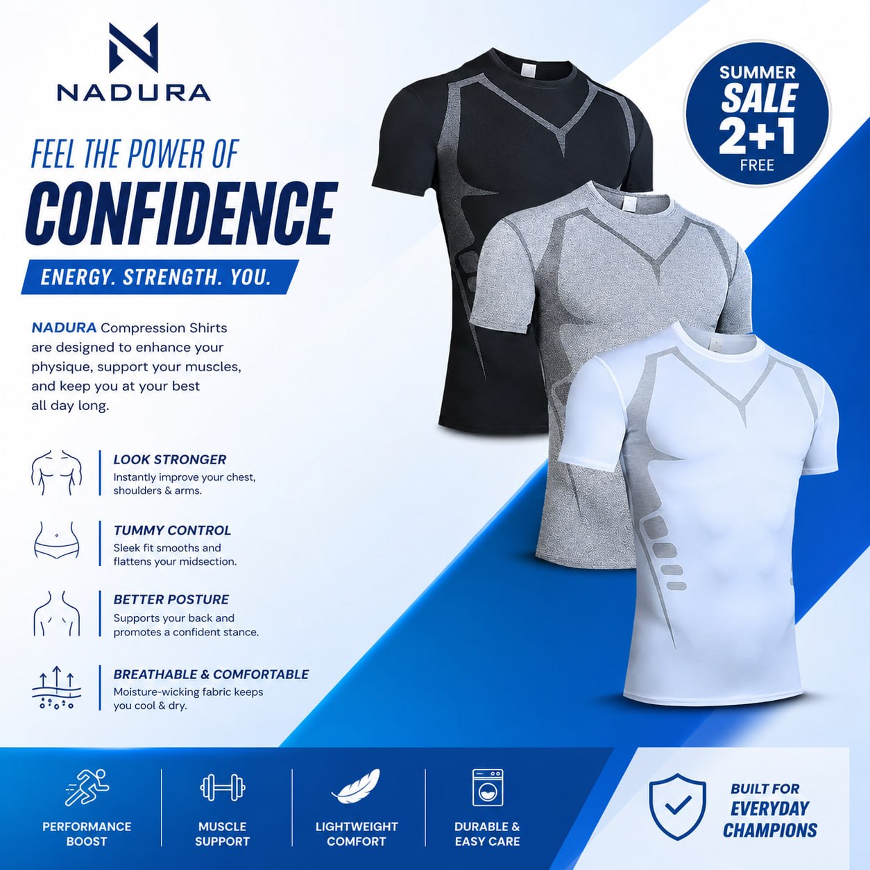 NADURA® V-Core Performance Tee