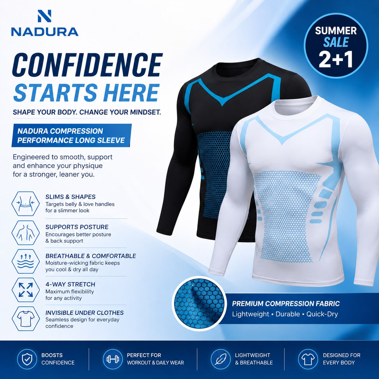 NADURA® Performance Compression Tee