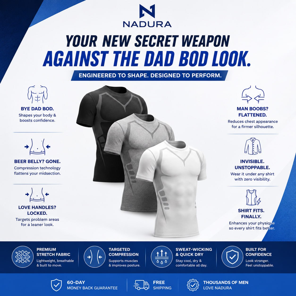 NADURA® V-Core Performance Tee