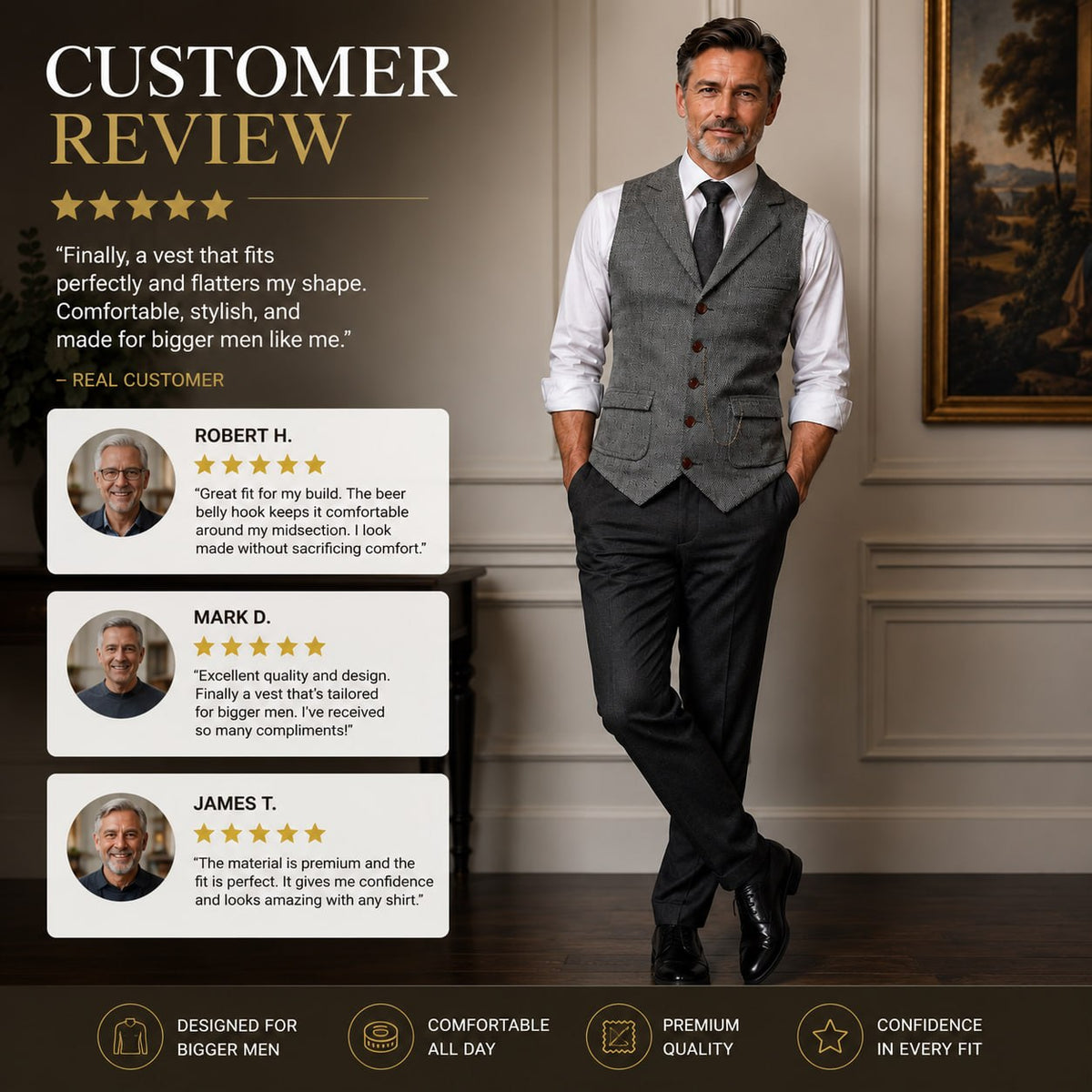 NADURA ContourFit™ – Men’s Comfort Waistcoat